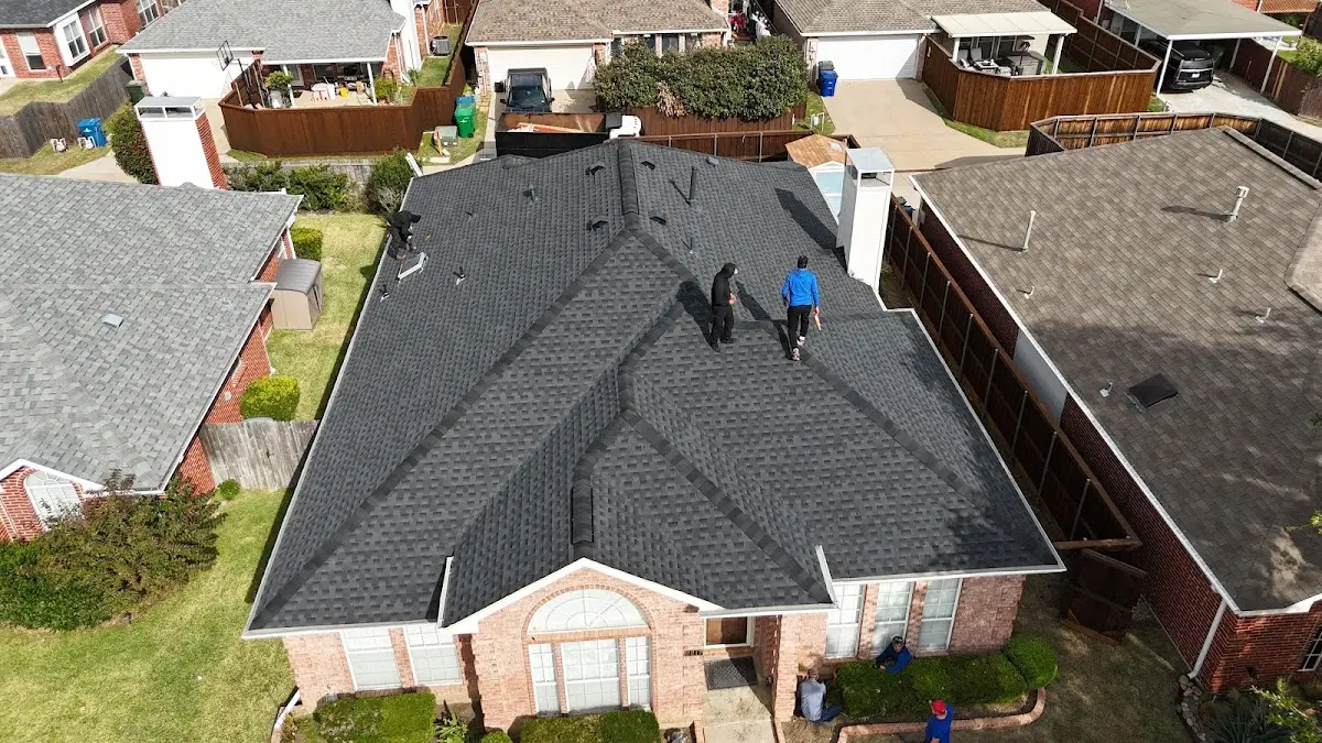 Commercial Roofing work in progress on a Newman property